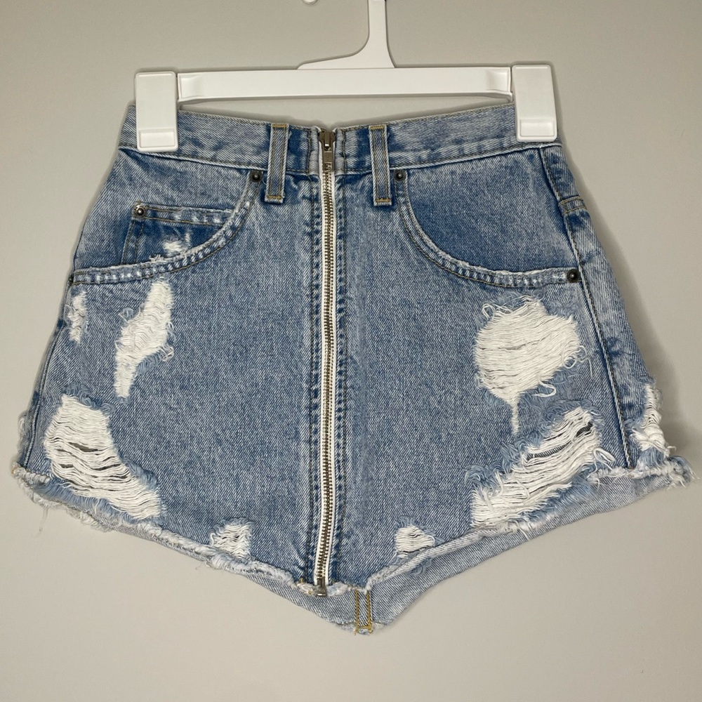CARMAR 100% Cotton Denim Skirt